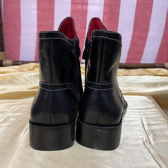 SOLD NWB MODA MAX Genuine LEATHER shoes ITALY BM3864-12 black - Picture 4 of 7